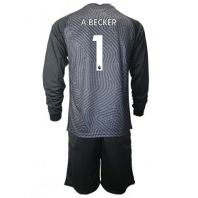 Camisolas de futebol Liverpool A.Becker 1 Guarda Redes Criança Equipamento Principal 2020/21 Manga Comprida